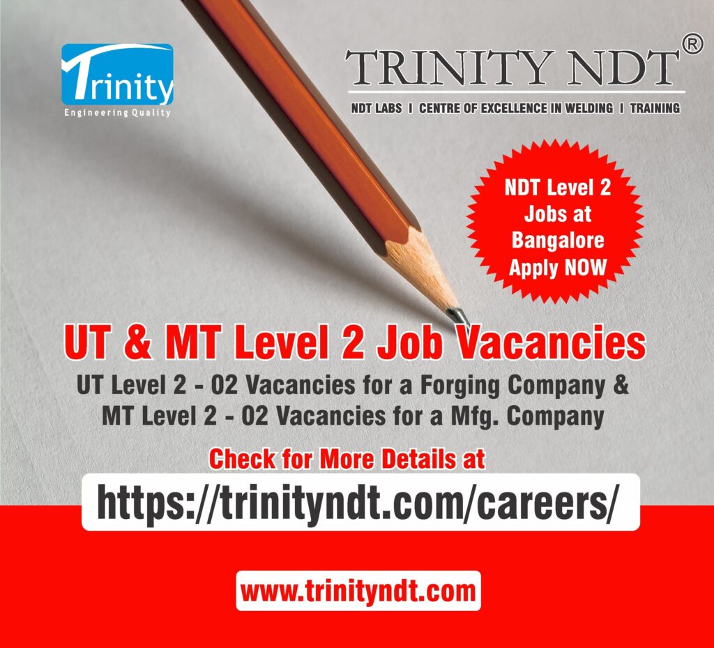 UT Level 2 MT NDT Level 2 Job vacancies