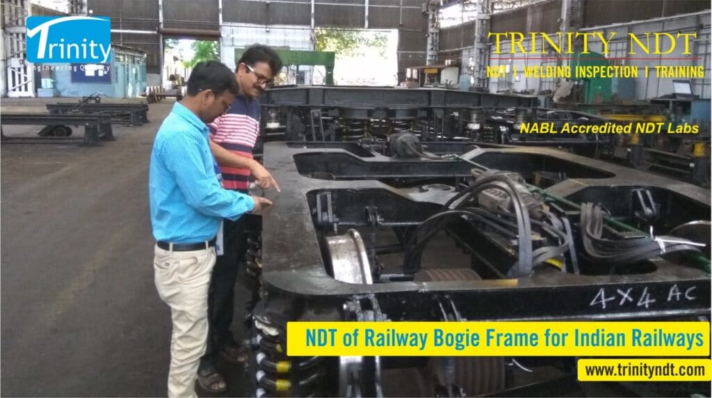 Visual Inspection VT Testing of Railway Bogie Frame Indian