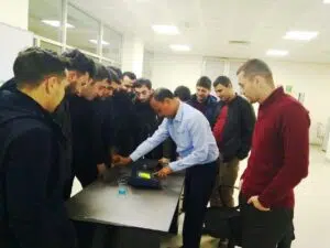 Practicals at NDT Level 2 training in Azerbaijan Russia