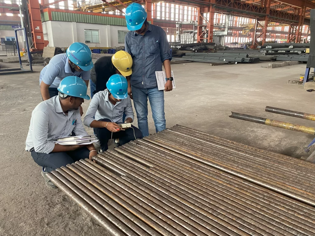 On-site ASNT Level III consulting and NDE procedure preparation at a client workshop in Karnataka