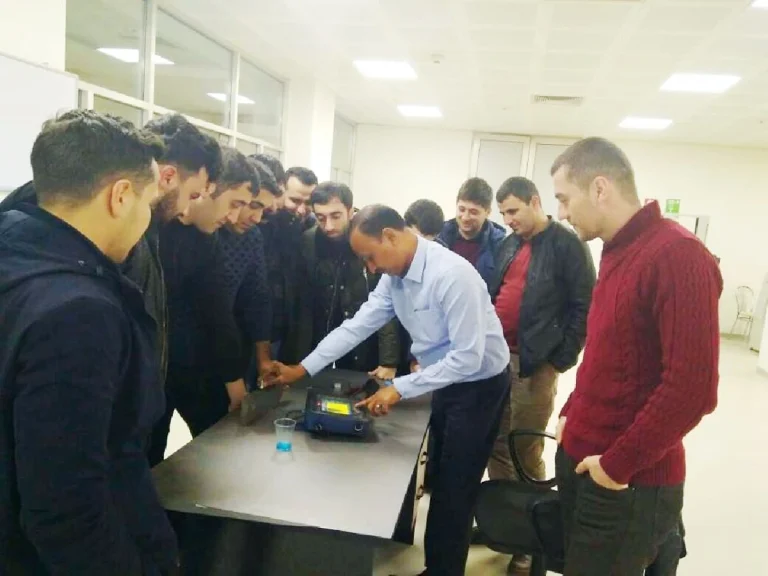 Trainees in Baku Azerbaijan NDT Level II training