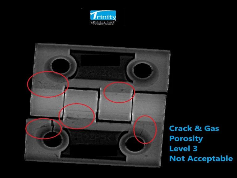 Computed Radiography CR Image Cracks blowholes in Casting