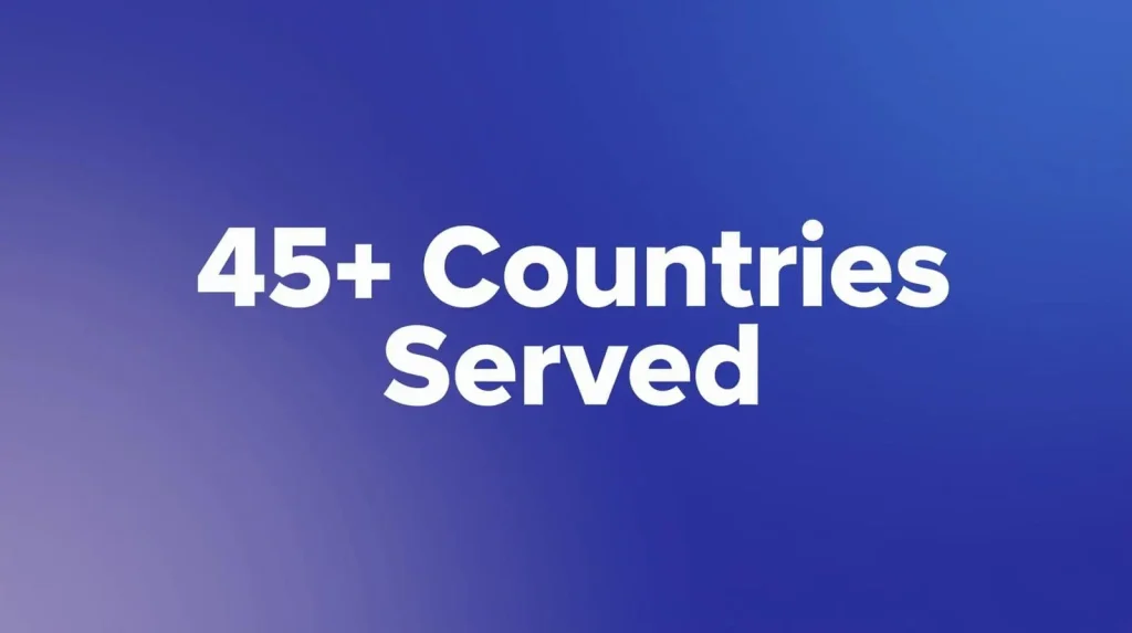 45+ Countries Served by Trinity NDT Bangalore India