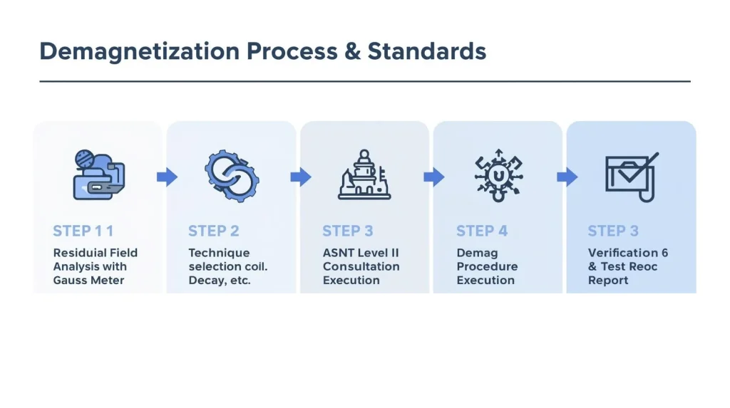 Demagnetization Process Steps as per standard