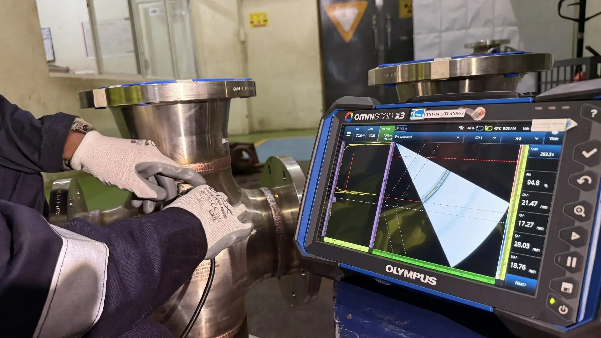 Ultrasonic testing of casting using digital UT equipment