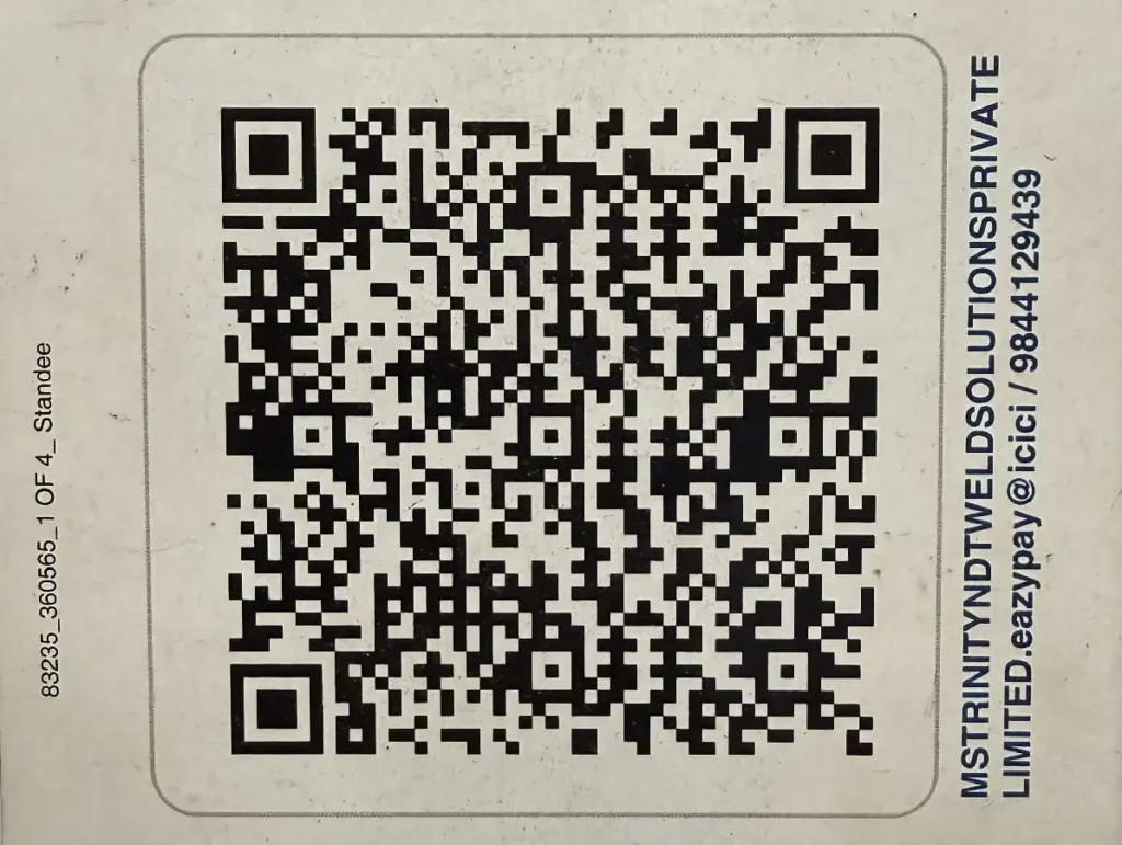 QR Code for Secure Online Payment — Trinity NDT WeldSolutions
